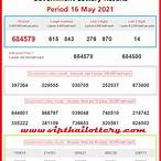 thailand lottery 2021 result today